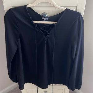 Black long sleeve blouse. Size L